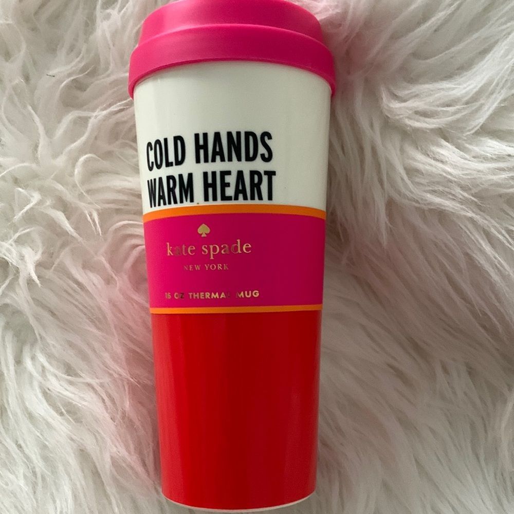 NWT Kate Spade ♠️ Thermal Mug